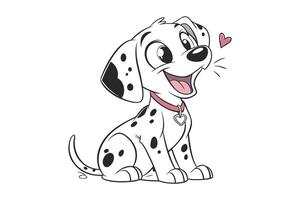 The Cheerful Dalmatian vector