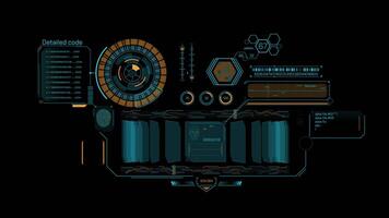 Animated infographics on the theme of biometric data management system video