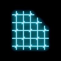 Neon prison bars glowing on a black background vector