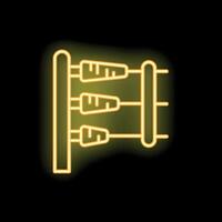 Neon sign of shawarma doner kebab rotating on a spit vector