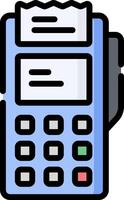A cash register icon on a white background vector