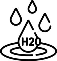 Water h20 icon illustration vector