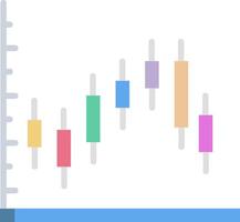 A bar chart with a bar graph and a line vector