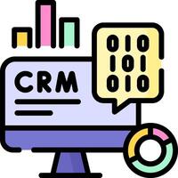 Crm software for small business vector