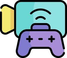 A game controller with a wifi icon vector