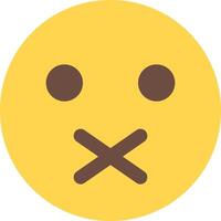 A yellow smiley face with a frown face vector