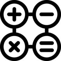 A black and white image of four different symbols vector