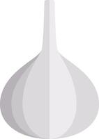 A white onion on a white background vector