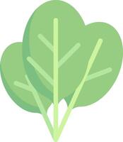 A green leaf on a white background vector