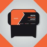 Printable and Professional with Modern Minimalist Envelope Design vector