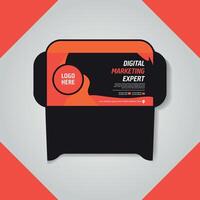 Printable and Creative Branding Envelope Design vector