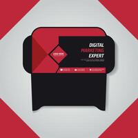 Clean and Simple Envelope Design Template vector