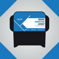 Professional and Elegant Corporate Envelope Design Template vector