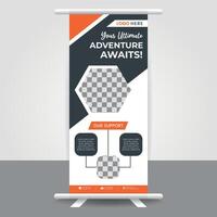 Creative Rollup Banner Design Layouts for Branding vector