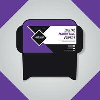 Printable Dynamic and Modern Envelope Design vector