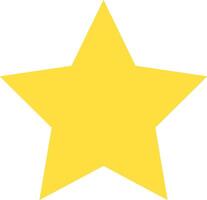 A yellow star on a white background vector