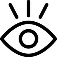 An eye icon on a white background vector