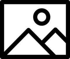 A black and white image of a mountain and sun vector