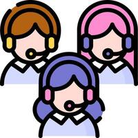 Call center icon vector