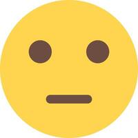 A yellow emoticion with a sad face vector