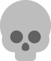 A skull icon on a white background vector