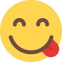 A smiley face with a tongue sticking out vector