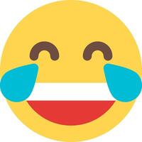 Emoji crying face vector