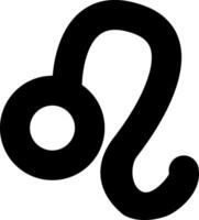 A black and white zodiac sign with a circle in the middle vector