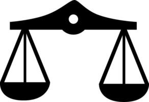 A black and white image of a scale with two scales vector