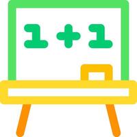 A whiteboard with a number on it vector