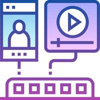 player icon with a player and a phone vector