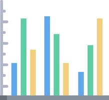 A bar chart showing the number of people who have been vaccinated vector
