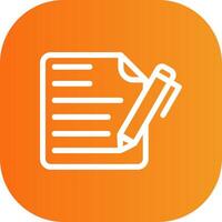 Contract Colorful Icon vector