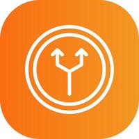Junction Colorful Icon vector