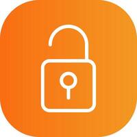 Open Lock Colorful Icon vector