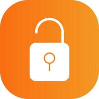 Open Lock Colorful Icon vector