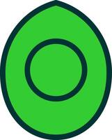 Boild Egg Colorful Icon vector