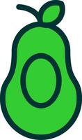 Avocado Colorful Icon vector