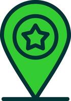 Favorite Location Colorful Icon vector