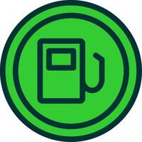 Gas Station Colorful Icon vector