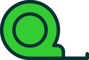 Measure Tape Colorful Icon vector