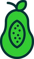 Papaya Colorful Icon vector