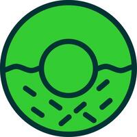 Donut Colorful Icon vector