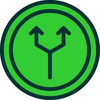 Junction Colorful Icon vector