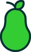 Pear Colorful Icon vector