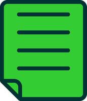 Note Colorful Icon vector