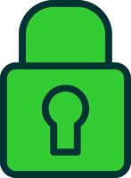 Padlock Colorful Icon vector