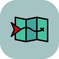 Navigate Colorful Icon vector