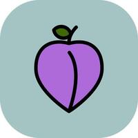Plum Colorful Icon vector