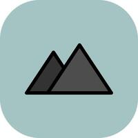 Terrain Colorful Icon vector